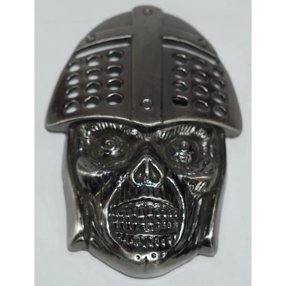 Skeleton Skull Warrior Belt Buckle